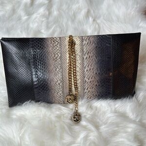 Roberto Cavalli Snakeskin Clutch
